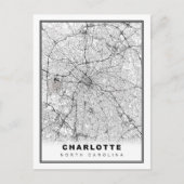 Charlotte Map Briefkaart (Voorkant)