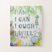 Charlotte Mason Quote I am I can I ought I will Legpuzzel (Verticaal)