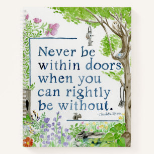 Charlotte Mason Quote Natuur Journal Sketch Book Notitieboek