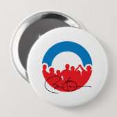 CHARLOTTE MET BARACK OBAMA -.png Ronde Button 4,0 Cm (Voorkant /achterkant)
