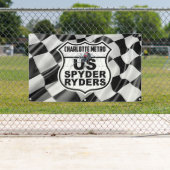 Charlotte Metro Chapter - Banner Finish Vlag Logo (Insitu)