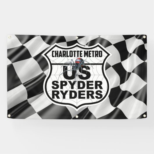 Charlotte Metro Chapter - Banner Finish Vlag Logo (Horizontaal)