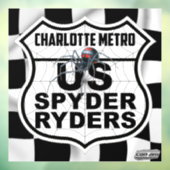 Charlotte Metro Chapter - Decal Afwerking Vlag & L (Vel 3)