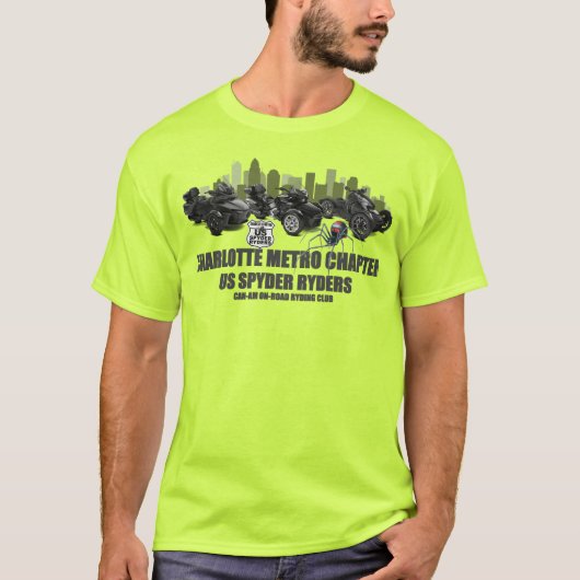 Charlotte Metro Hoofdstuk - Skyline T-shirt (Voorkant)