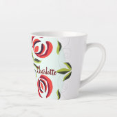 Charlotte-naam, gepersonaliseerde cadeaukunst, aan latte mok (Rechts)