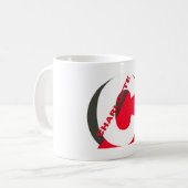 Charlotte Naam Monogrammed Minimal Zwart Koffiemok (Voorkant links)