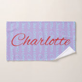 Charlotte naam patroonontwerp bad handdoek (Handdoek)