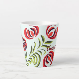 Charlotte naam, persoonlijk geschenk kunst, aangep latte mok