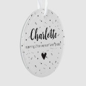 Charlotte Name Betekenis meisjes Minimale Modern Ornament (voorkant)