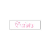 Charlotte Name Logo, Zelfinktende Stempel (Design)
