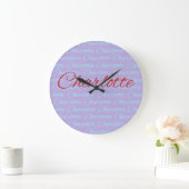 Charlotte Name Pattern Design Grote Klok (Huis)