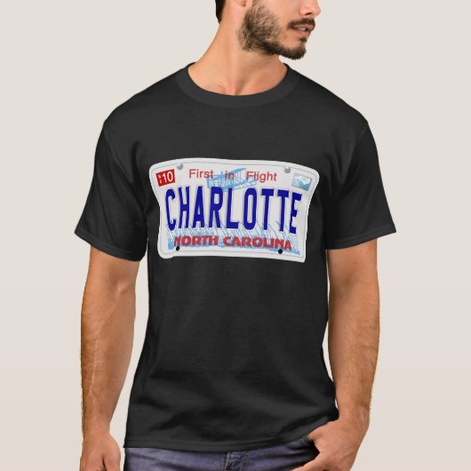 Charlotte - NC Bord T-shirt (Voorkant)