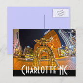 Charlotte NC Briefkaart (Voorkant / Achterkant)