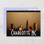 Charlotte NC Briefkaart (Voorkant / Achterkant)
