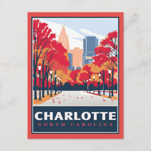 Charlotte, NC Briefkaart