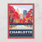 Charlotte, NC Briefkaart (Voorkant)