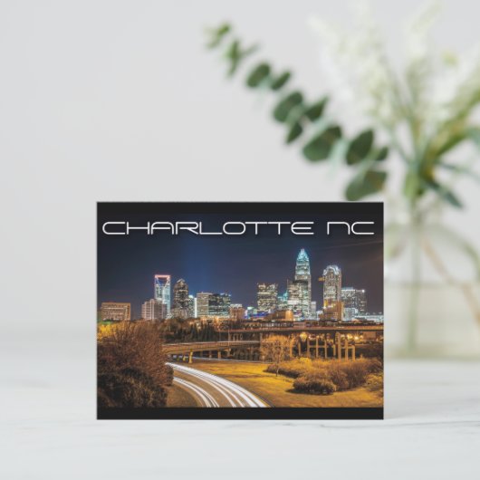 Charlotte NC Briefkaart (Staand voorkant)