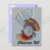 Charlotte NC Briefkaart (Voorkant / Achterkant)
