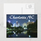Charlotte NC Briefkaart (Voorkant / Achterkant)