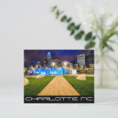 Charlotte NC Briefkaart (Staand voorkant)