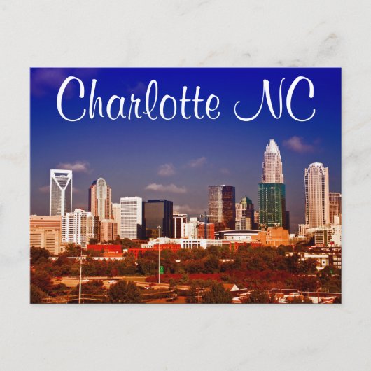 Charlotte NC Briefkaart (Voorkant)