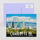 Charlotte NC Briefkaart (Voorkant / Achterkant)