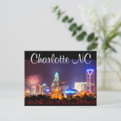 Charlotte NC Briefkaart (Staand voorkant)