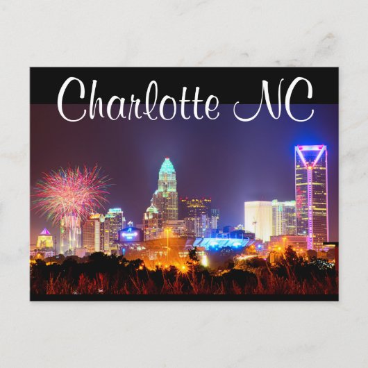 Charlotte NC Briefkaart (Voorkant)