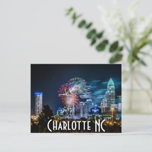 Charlotte NC Briefkaart (Staand voorkant)