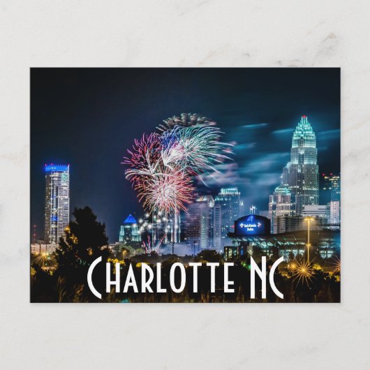 Charlotte NC Briefkaart (Voorkant)