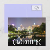 Charlotte NC Briefkaart (Voorkant / Achterkant)