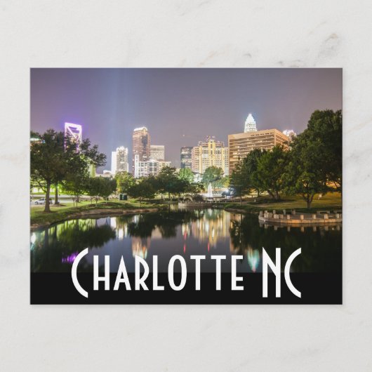 Charlotte NC Briefkaart (Voorkant)