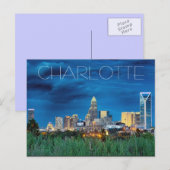 Charlotte NC Briefkaart (Voorkant / Achterkant)