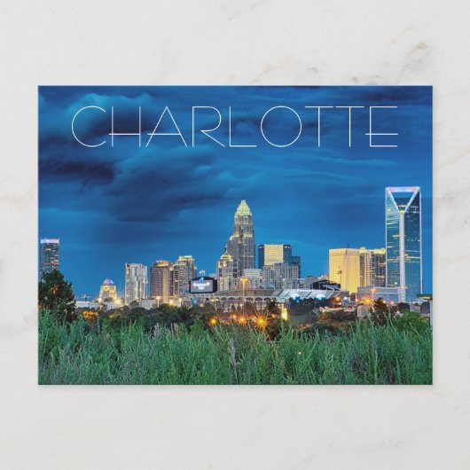 Charlotte NC Briefkaart (Voorkant)