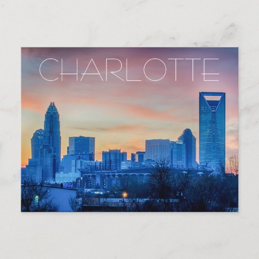 Charlotte NC Briefkaart (Voorkant)
