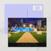 Charlotte NC Briefkaart (Voorkant / Achterkant)