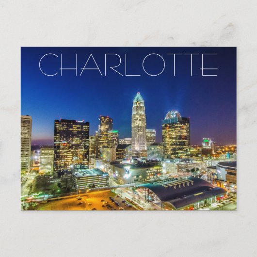 Charlotte NC Briefkaart (Voorkant)
