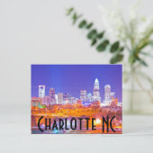 Charlotte NC Briefkaart (Staand voorkant)