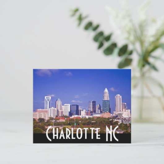 Charlotte NC Briefkaart (Staand voorkant)