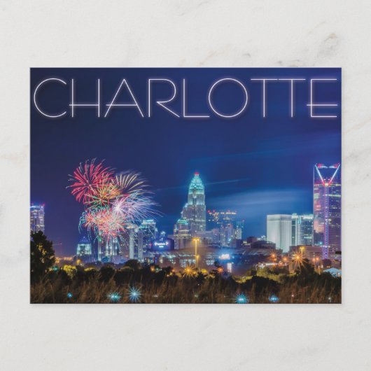 Charlotte NC Briefkaart (Voorkant)