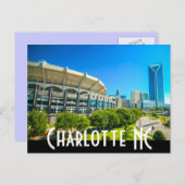 Charlotte NC Briefkaart (Voorkant / Achterkant)