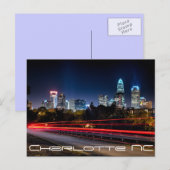 Charlotte NC Briefkaart (Voorkant / Achterkant)