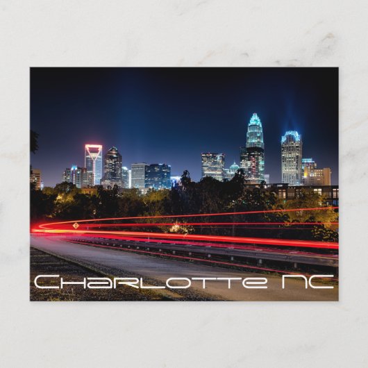 Charlotte NC Briefkaart (Voorkant)