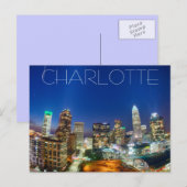 Charlotte NC Briefkaart (Voorkant / Achterkant)
