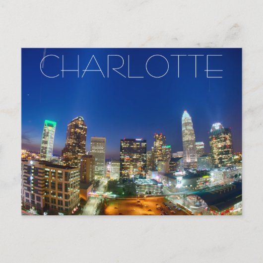 Charlotte NC Briefkaart (Voorkant)