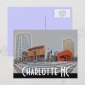 Charlotte NC Briefkaart (Voorkant / Achterkant)