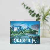 Charlotte NC Briefkaart (Staand voorkant)