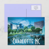 Charlotte NC Briefkaart (Voorkant / Achterkant)