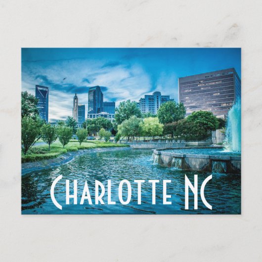 Charlotte NC Briefkaart (Voorkant)