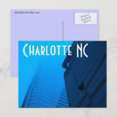 Charlotte NC Briefkaart (Voorkant / Achterkant)